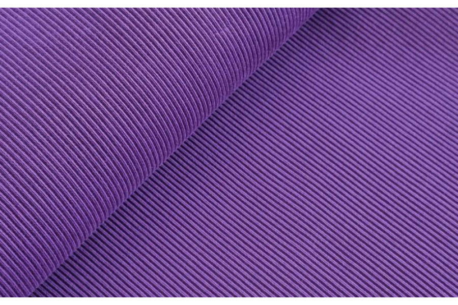 10cm Bündchen Schlauch (100 cm Umfang) kräftiger Feinripp LILA (Grundpreis €14,00/m)